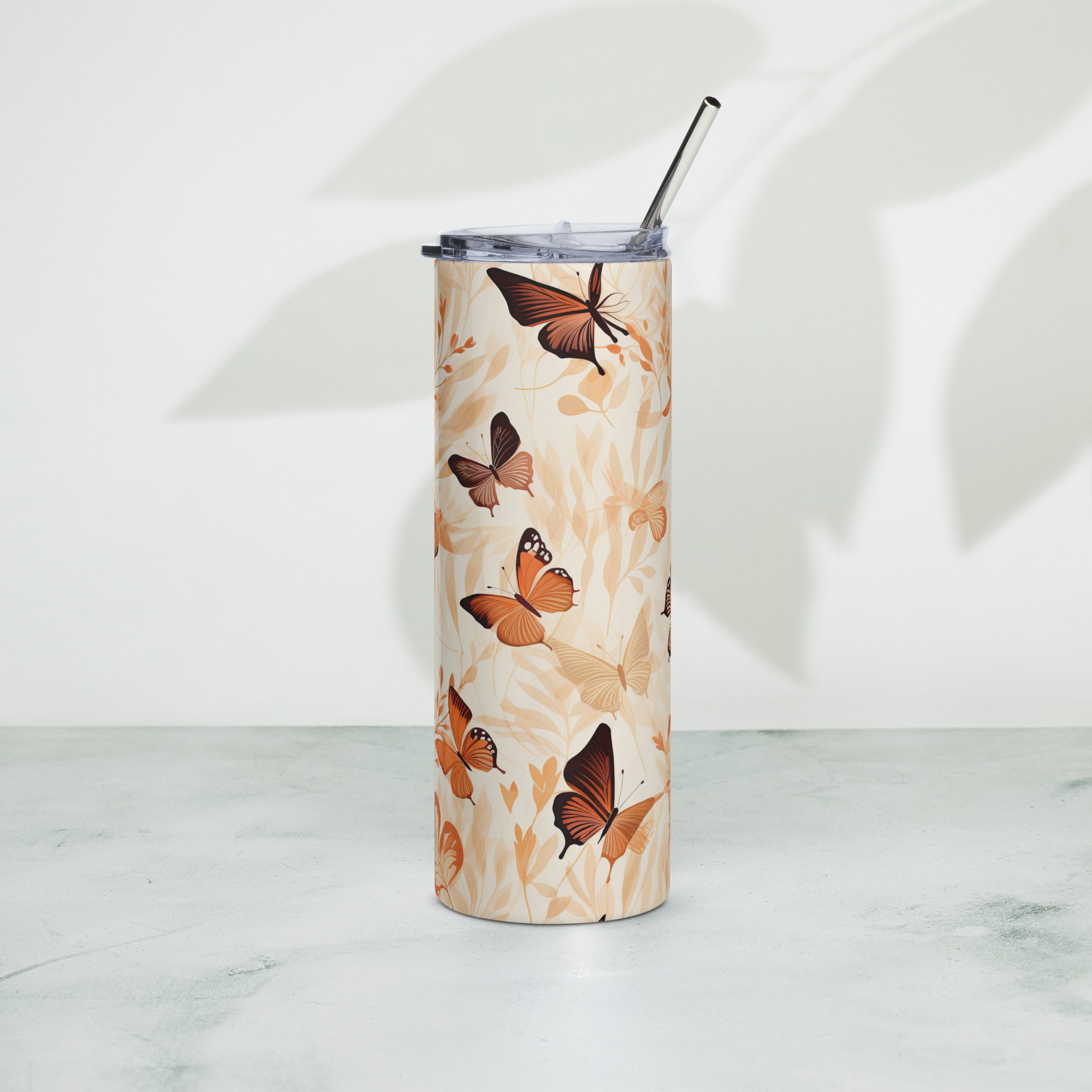Butterfly Lover's Nature-Inspired Party Tumbler