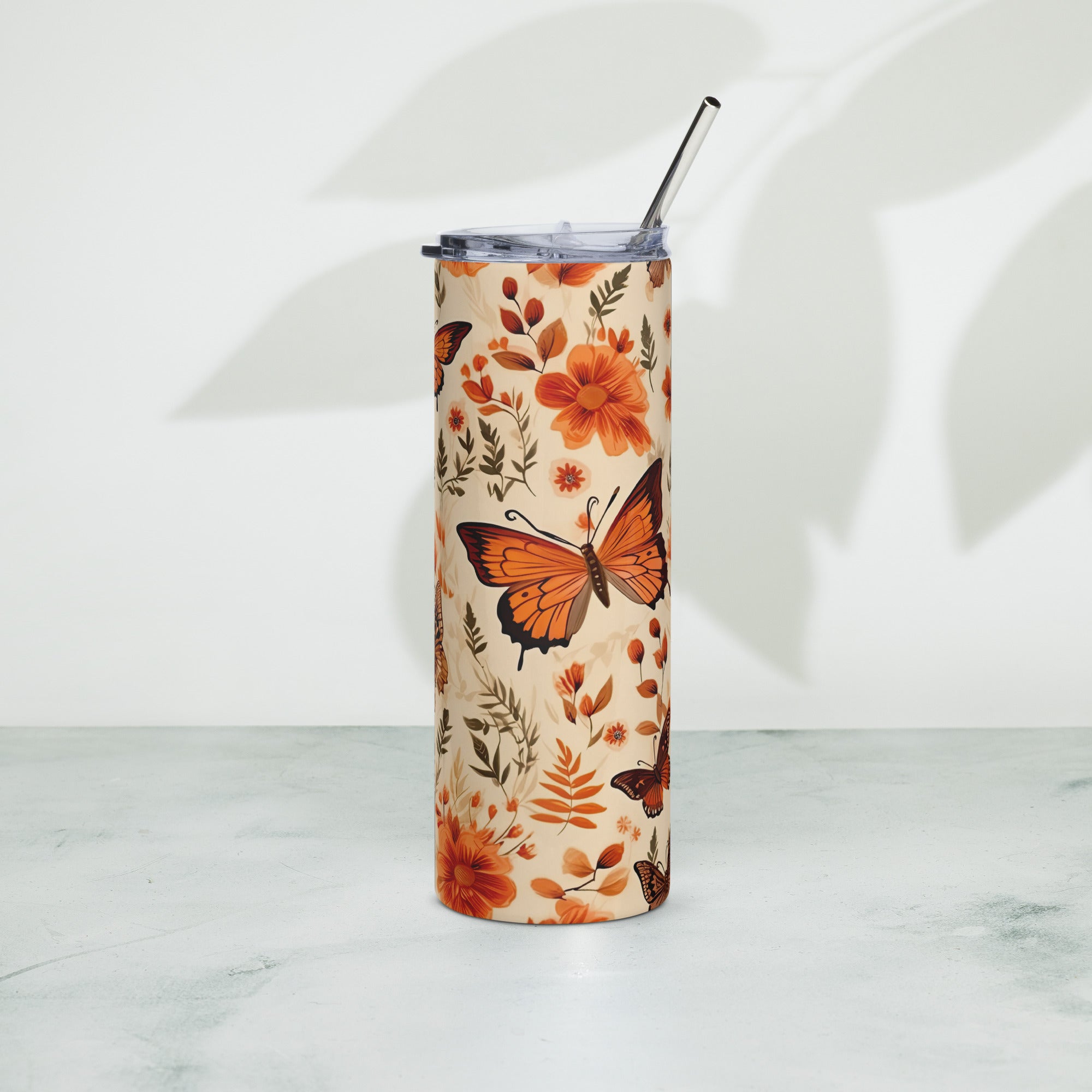 Butterfly Lover's Nature-Inspired Party Tumbler