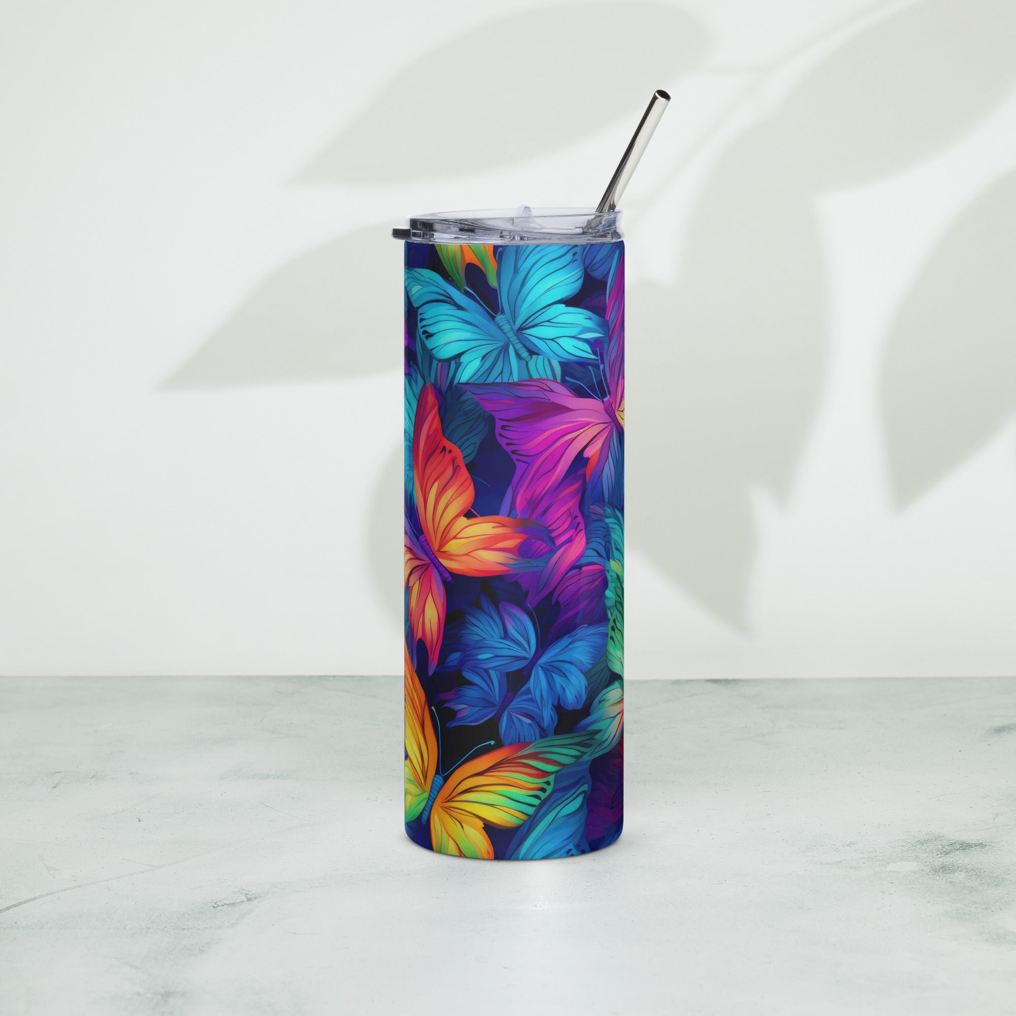 Butterfly Lover's Nature-Inspired Party Tumbler
