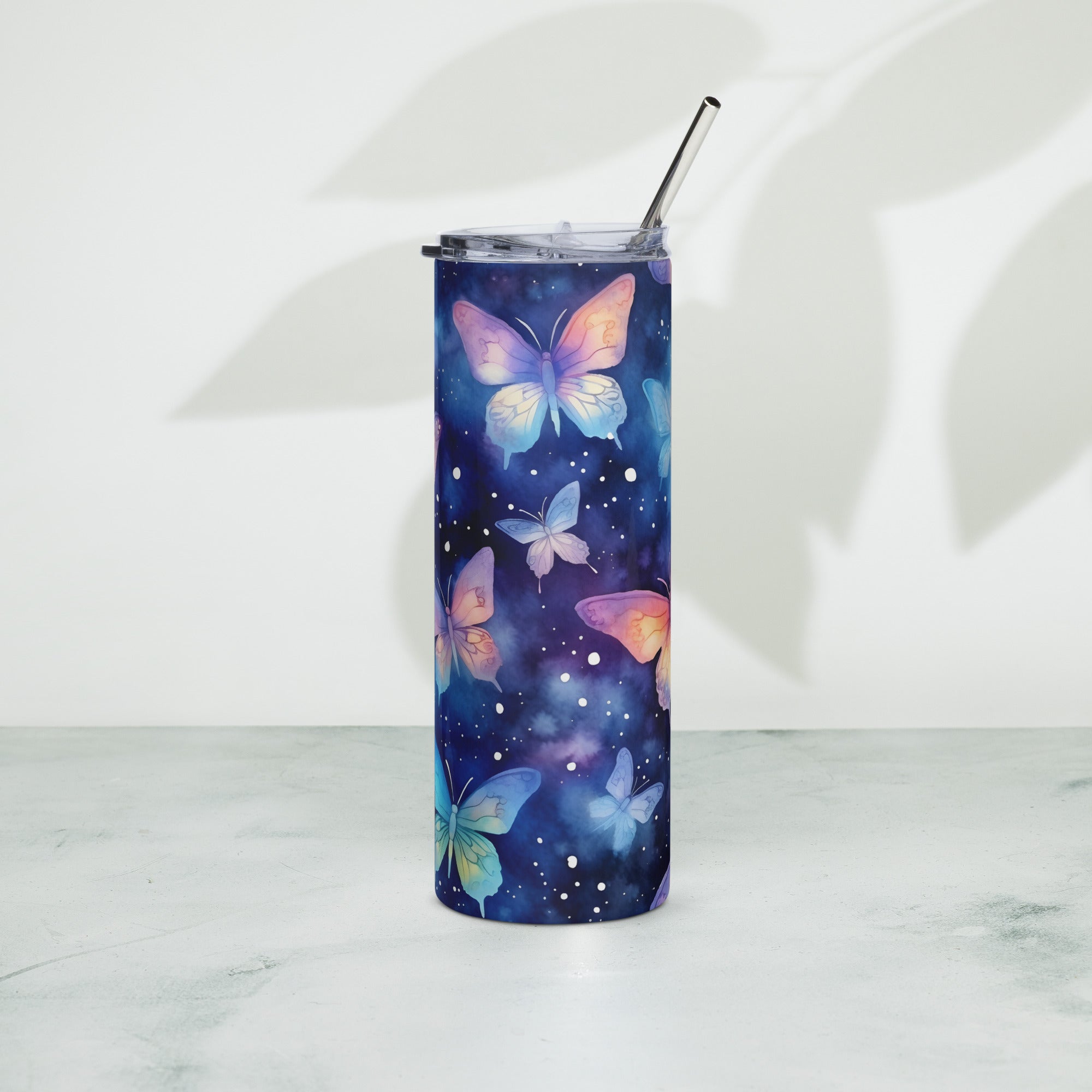 Butterfly Lover's Nature-Inspired Party Tumbler