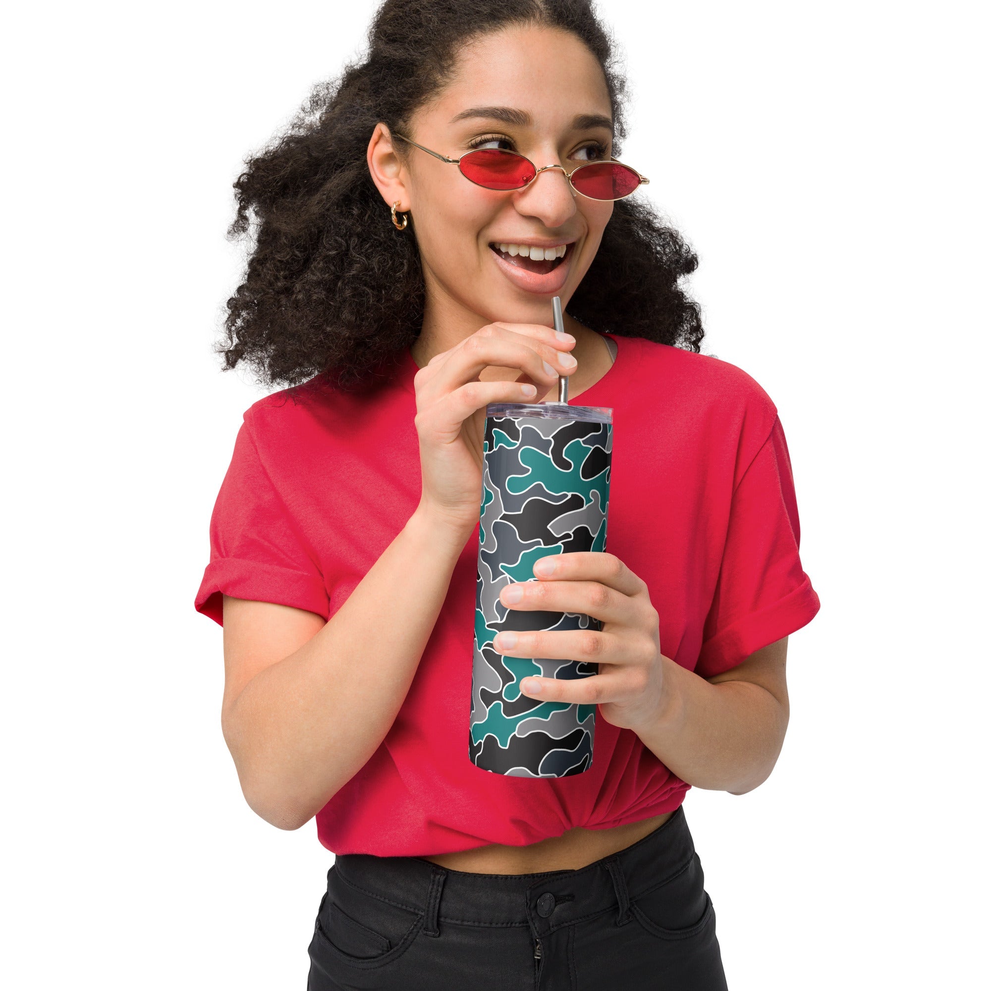 Army Enthusiast Camouflage Party Tumbler