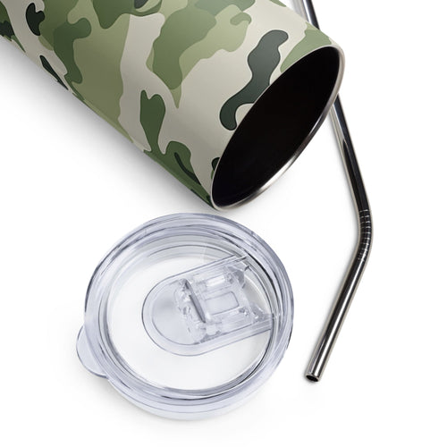 Army Enthusiast Camouflage Stainless Steel Tumbler