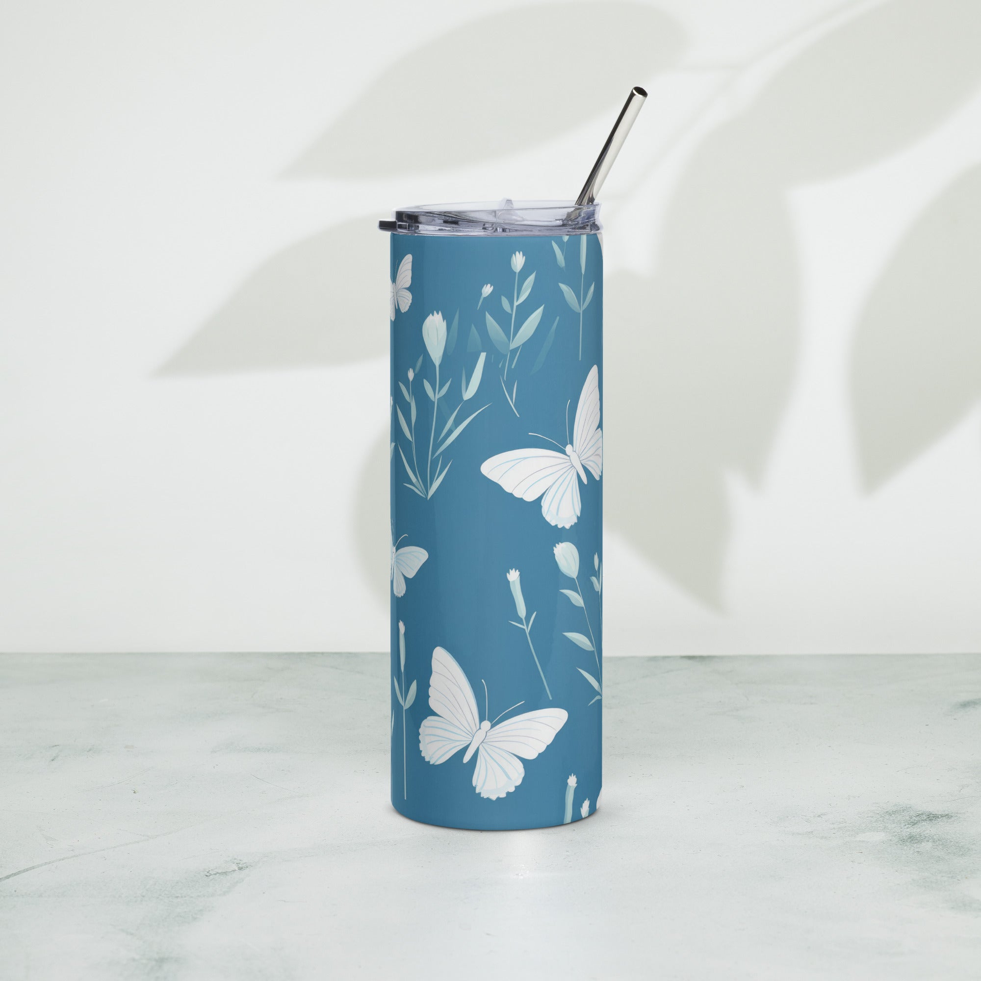 Butterfly Lover's Nature-Inspired Party Tumbler