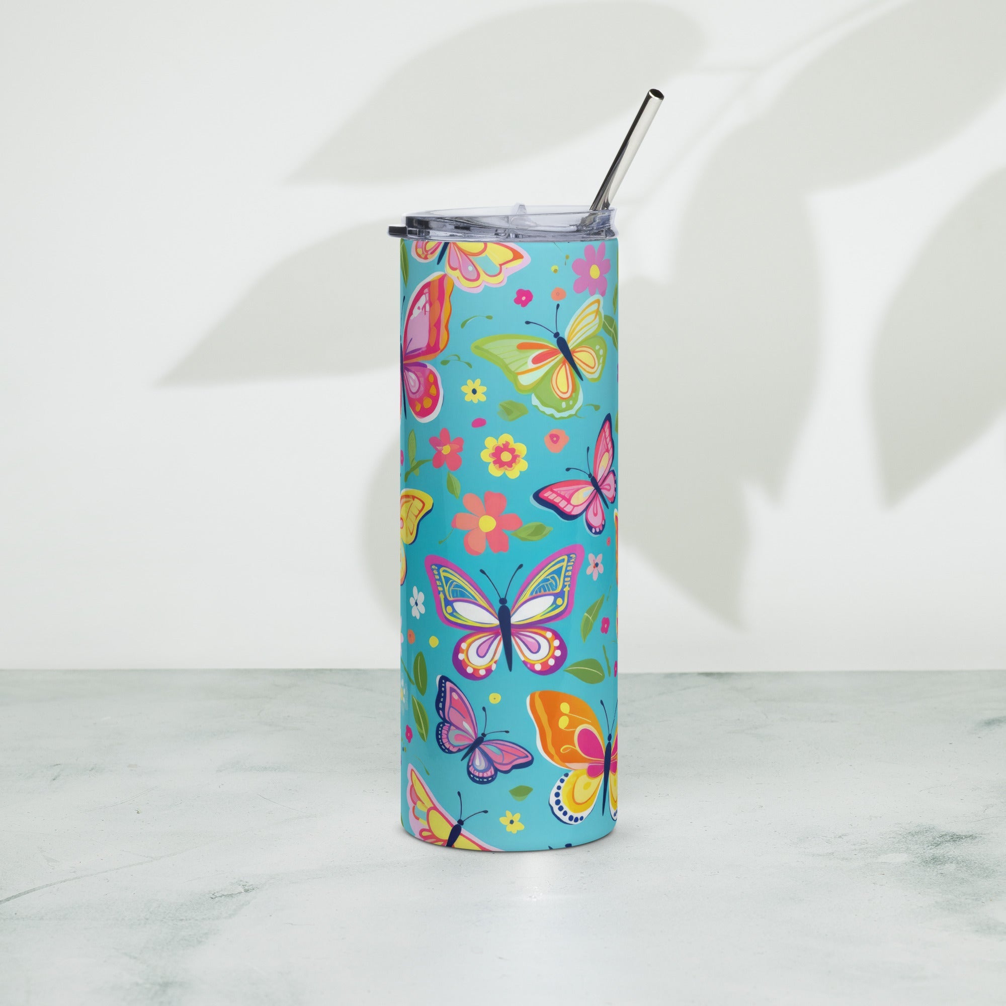 Butterfly Lover's Nature-Inspired Party Tumbler