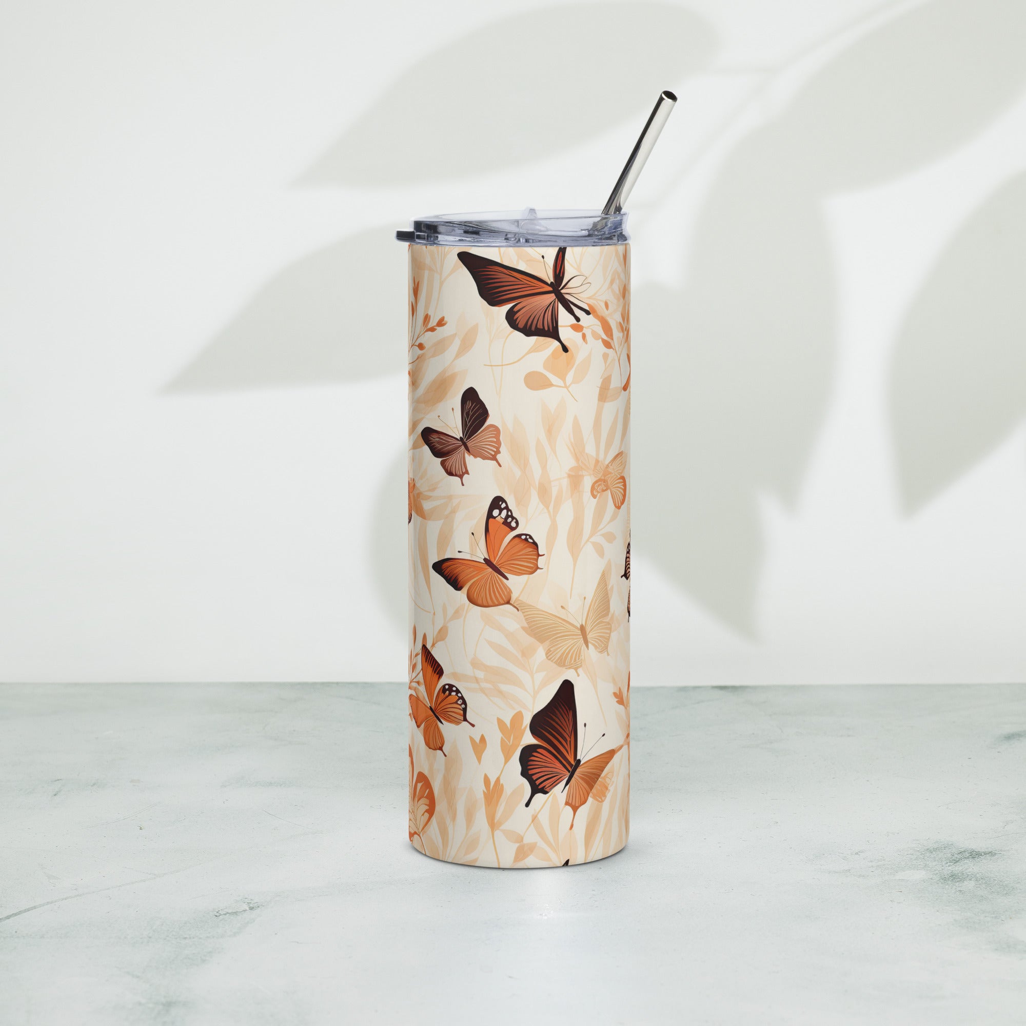 Butterfly Lover's Nature-Inspired Party Tumbler