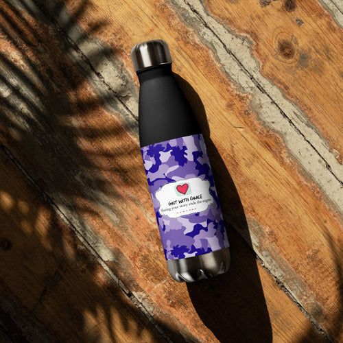 Army Enthusiast Camouflage Steel Water Bottle