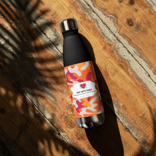 Army Enthusiast Camouflage Steel Water Bottle