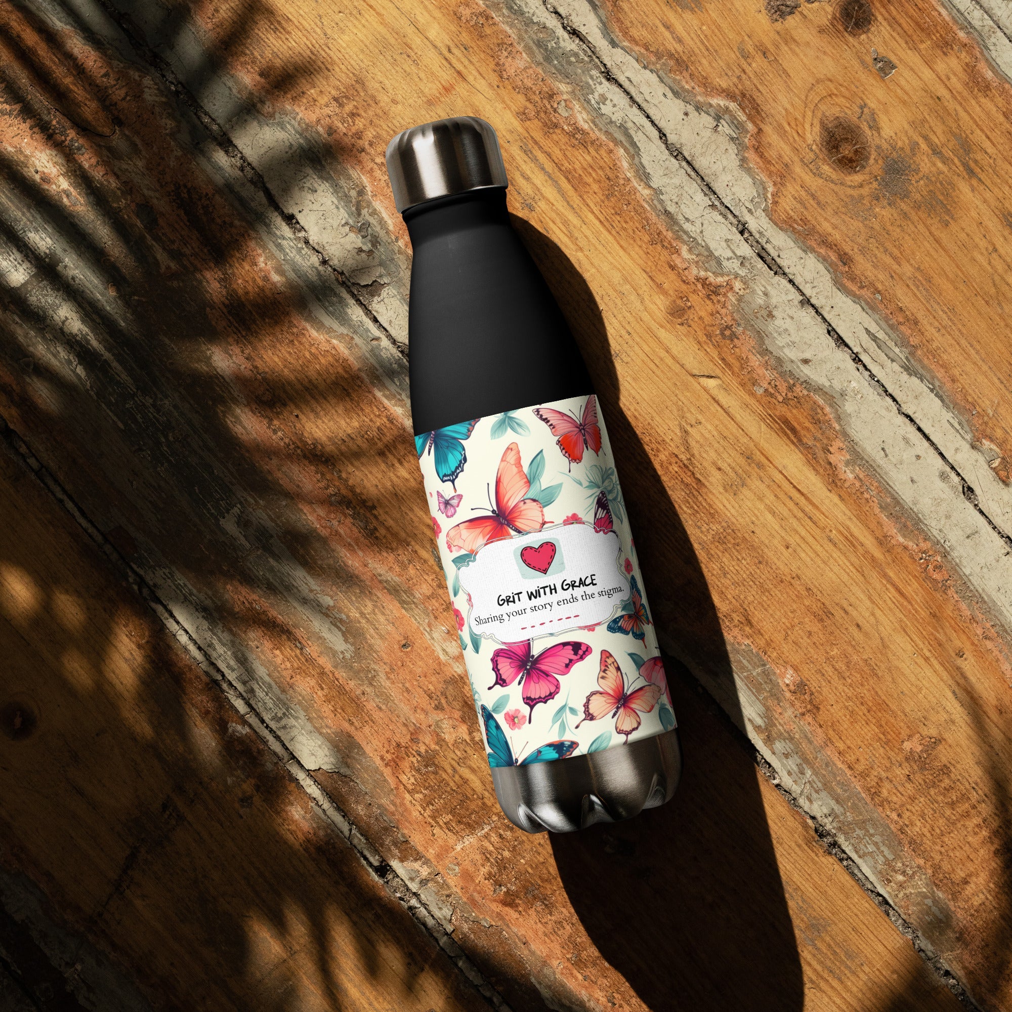 Butterfly Lover's Nature Inspired Steel Water Bottles