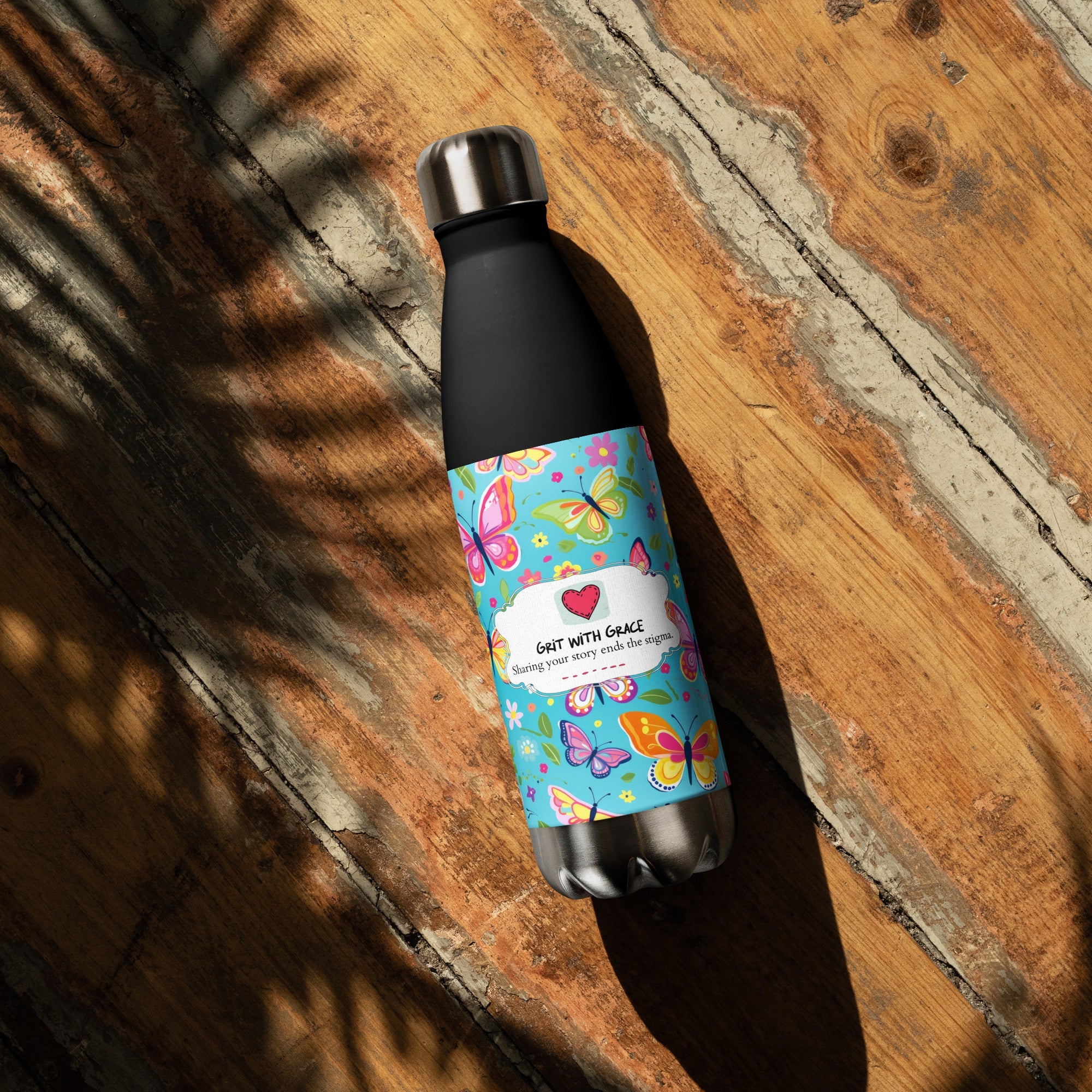 Butterfly Lover's Nature Inspired Steel Water Bottles