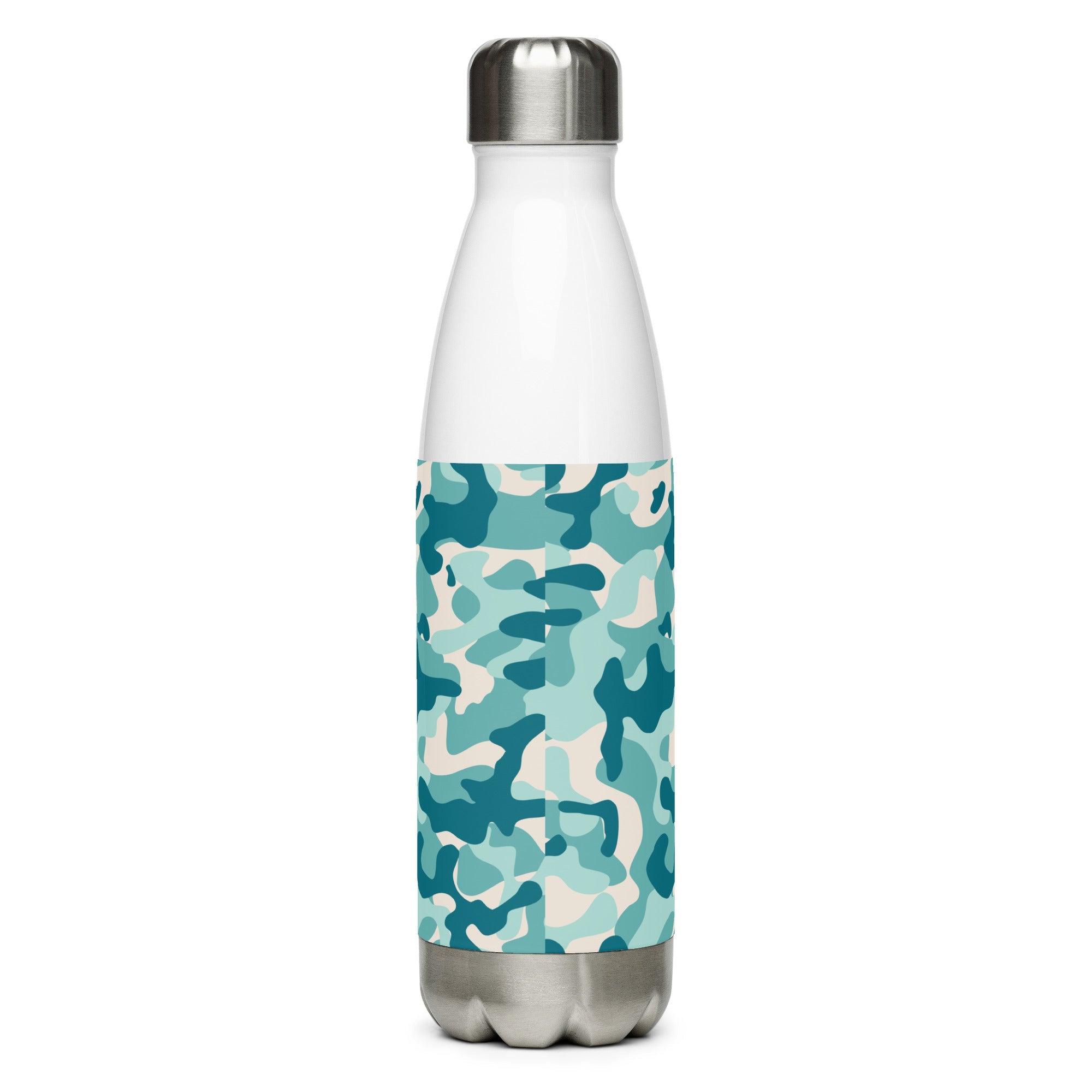 Army Enthusiast Camouflage Steel Water Bottle