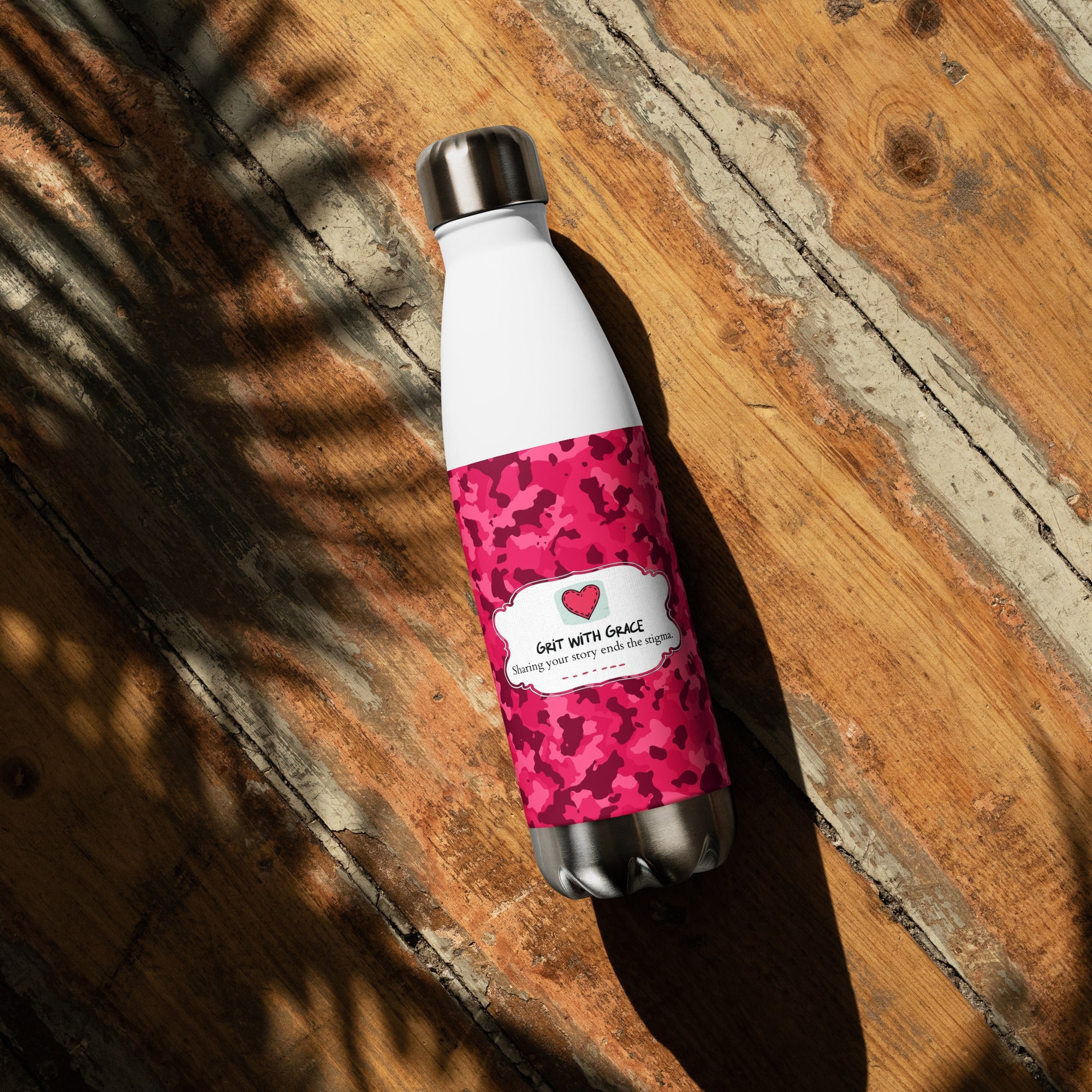 Army Enthusiast Camouflage Steel Water Bottle