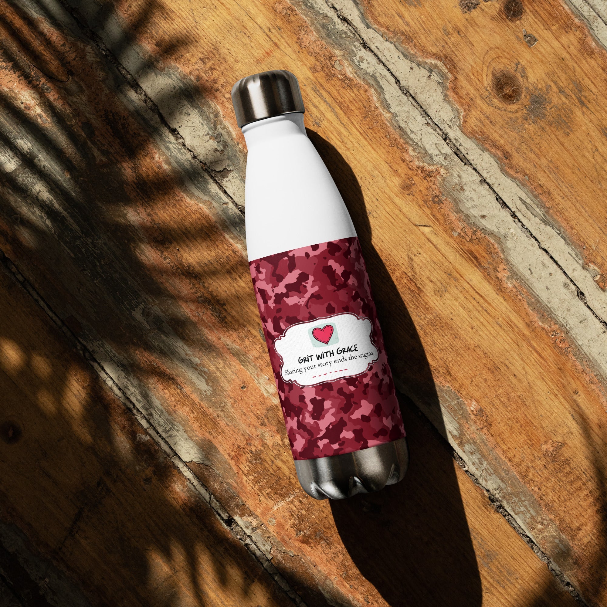 Army Enthusiast Camouflage Steel Water Bottle