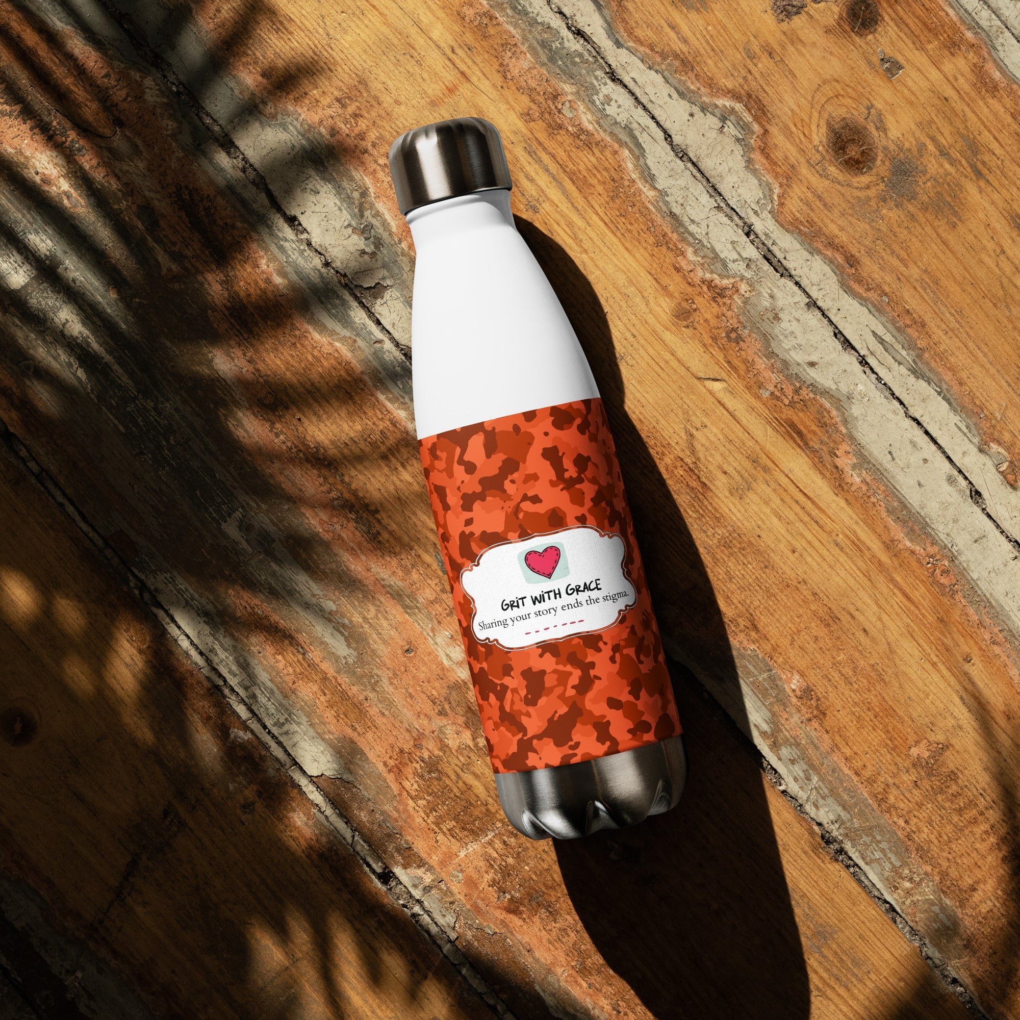 Army Enthusiast Camouflage Steel Water Bottle
