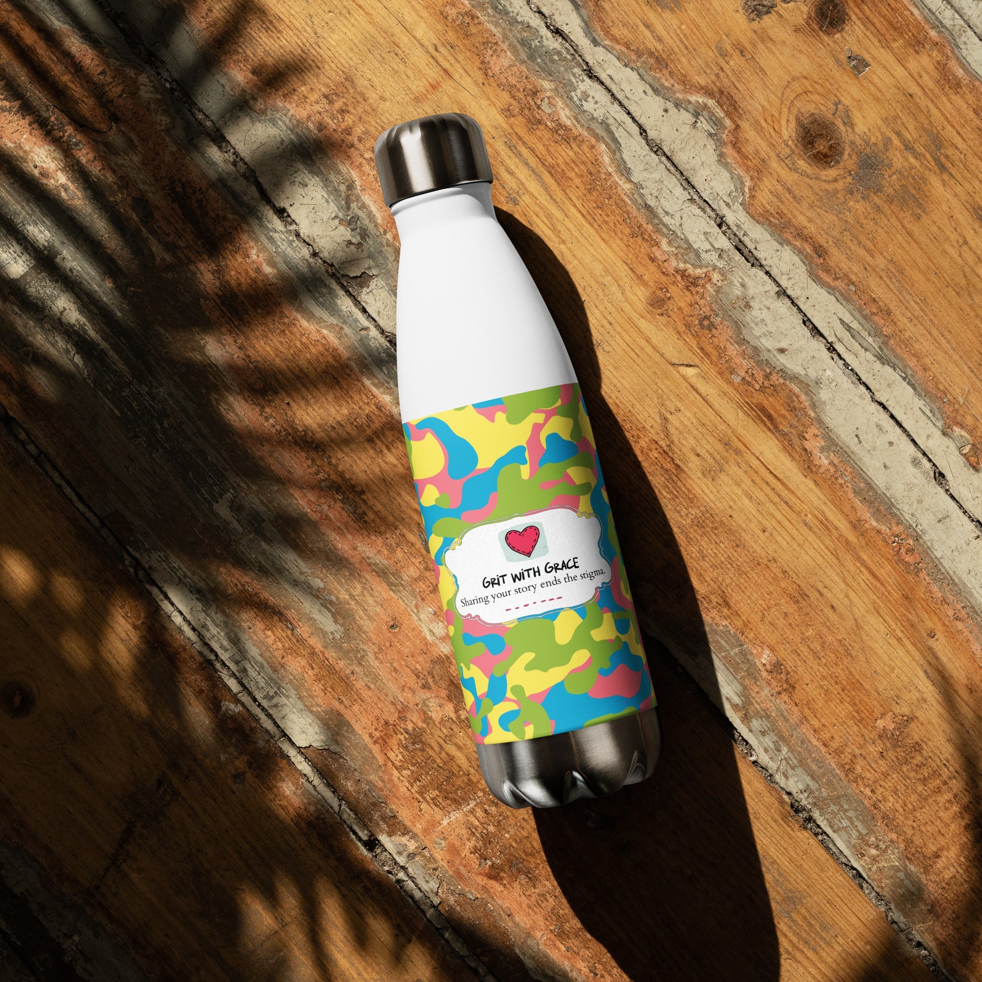 Army Enthusiast Camouflage Steel Water Bottle