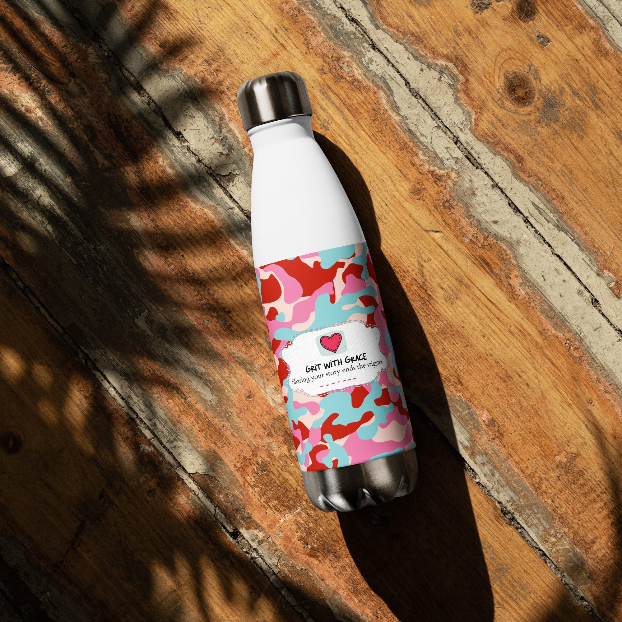 Army Enthusiast Camouflage Steel Water Bottle