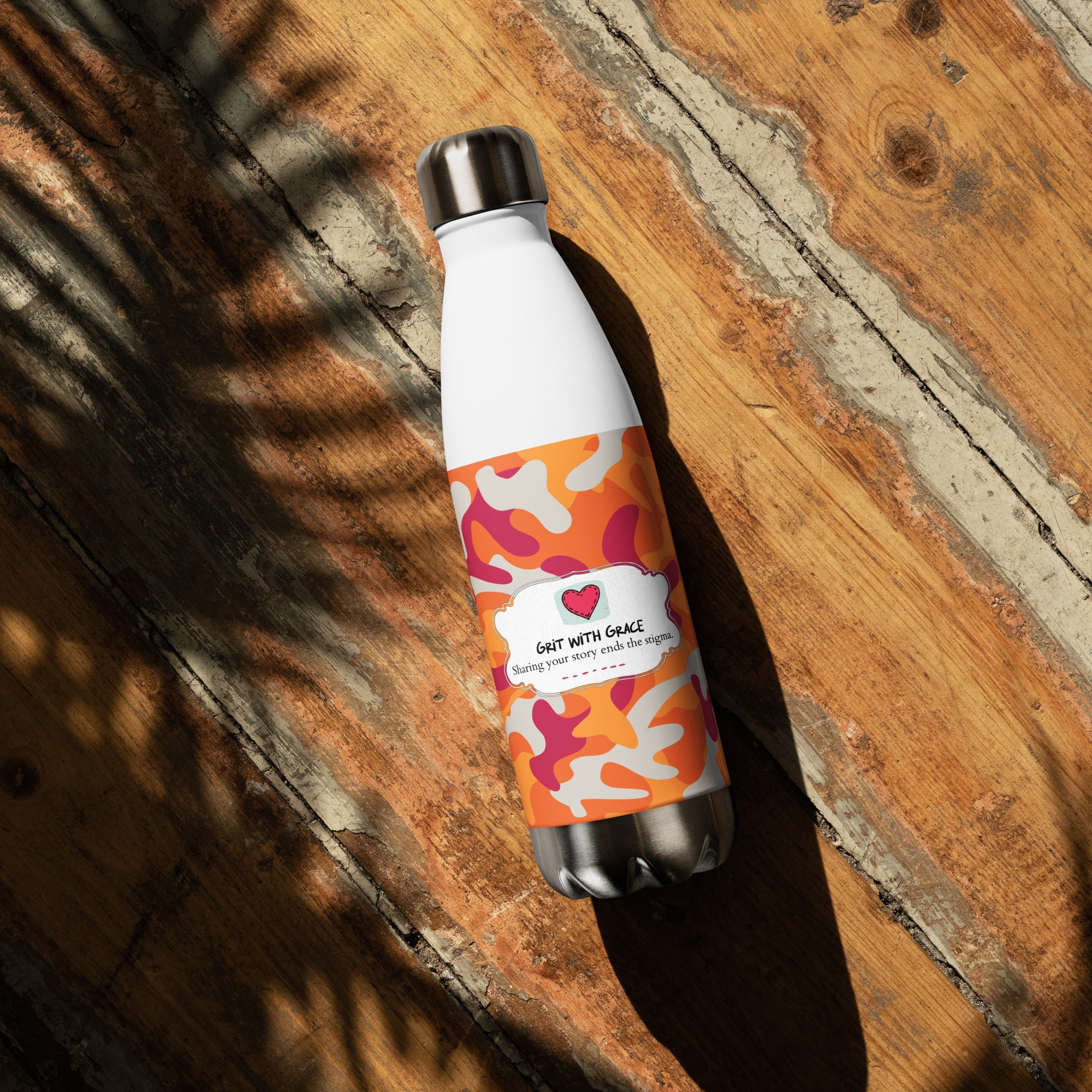 Army Enthusiast Camouflage Steel Water Bottle