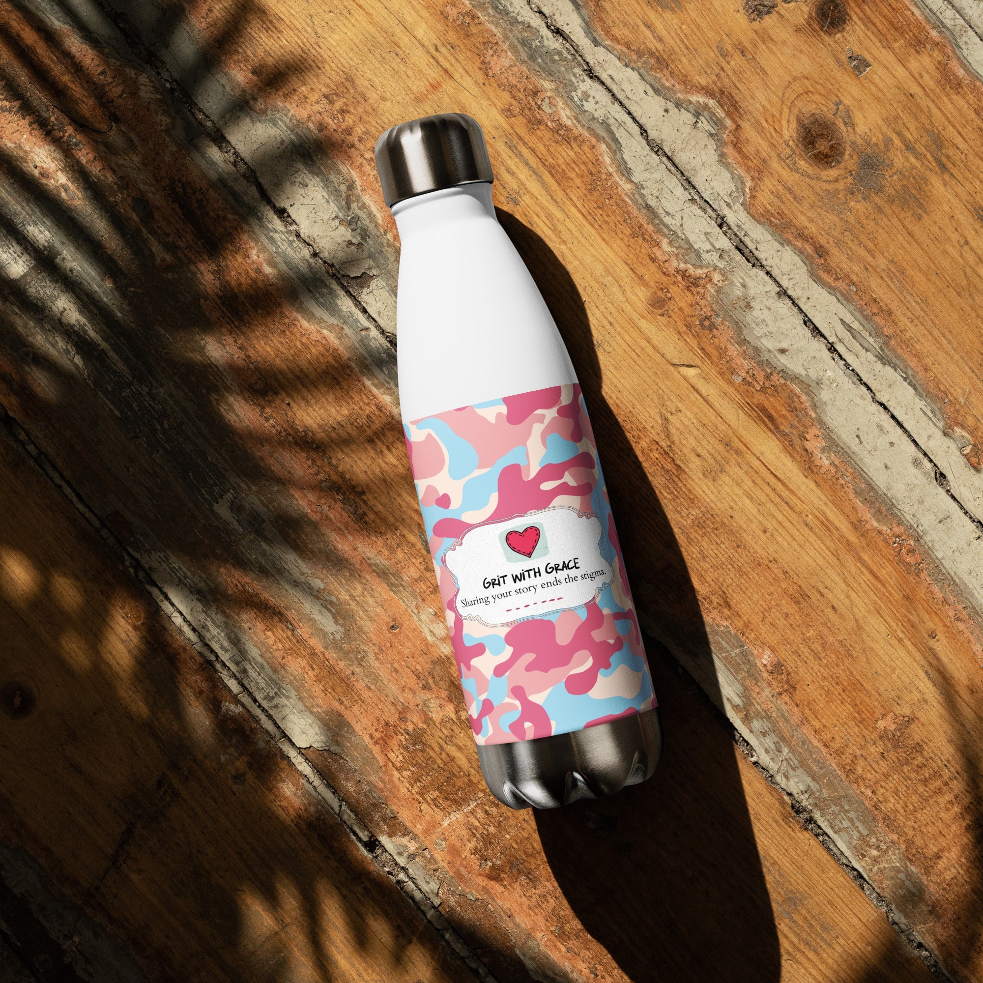 Army Enthusiast Camouflage Steel Water Bottle