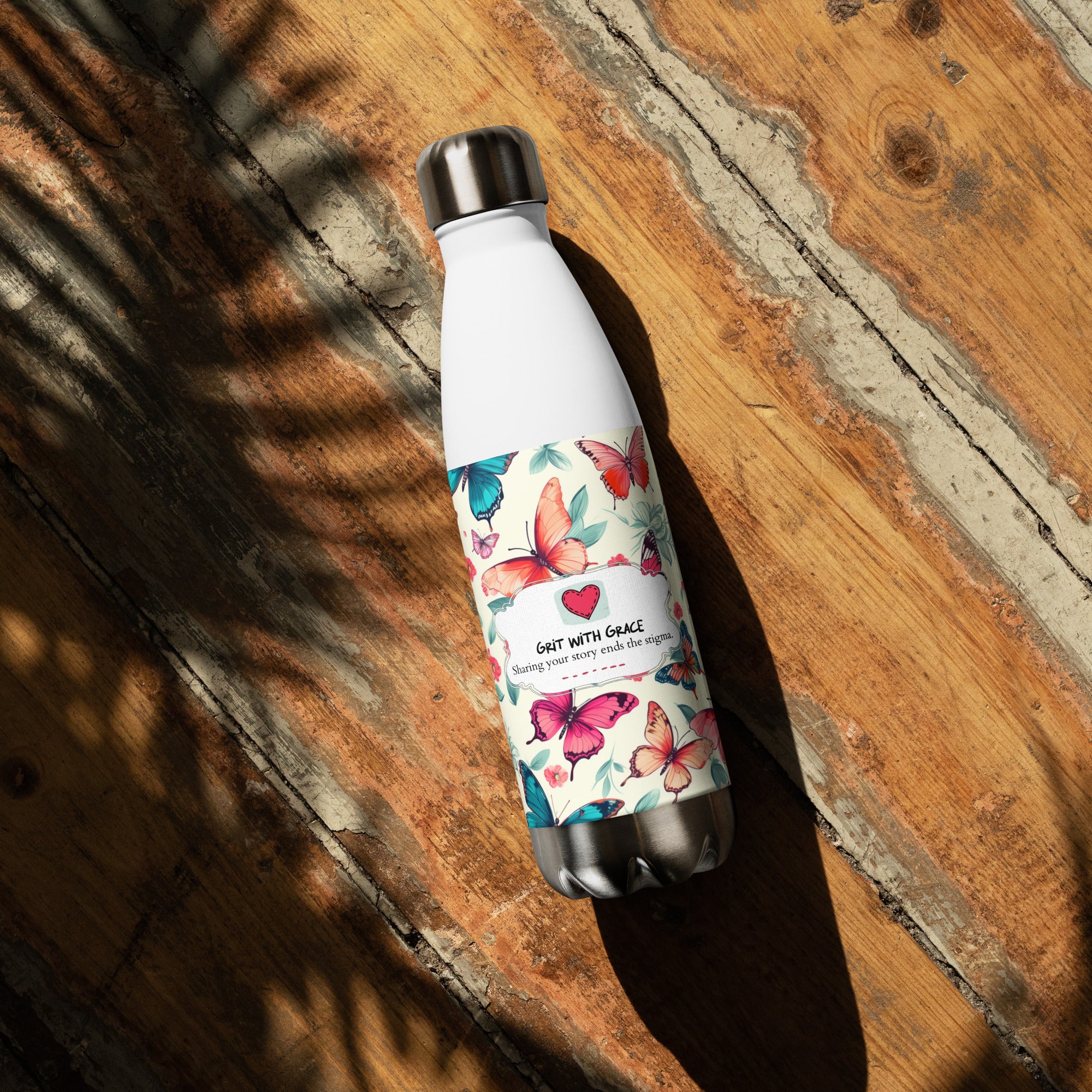 Butterfly Lover's Nature Inspired Steel Water Bottles