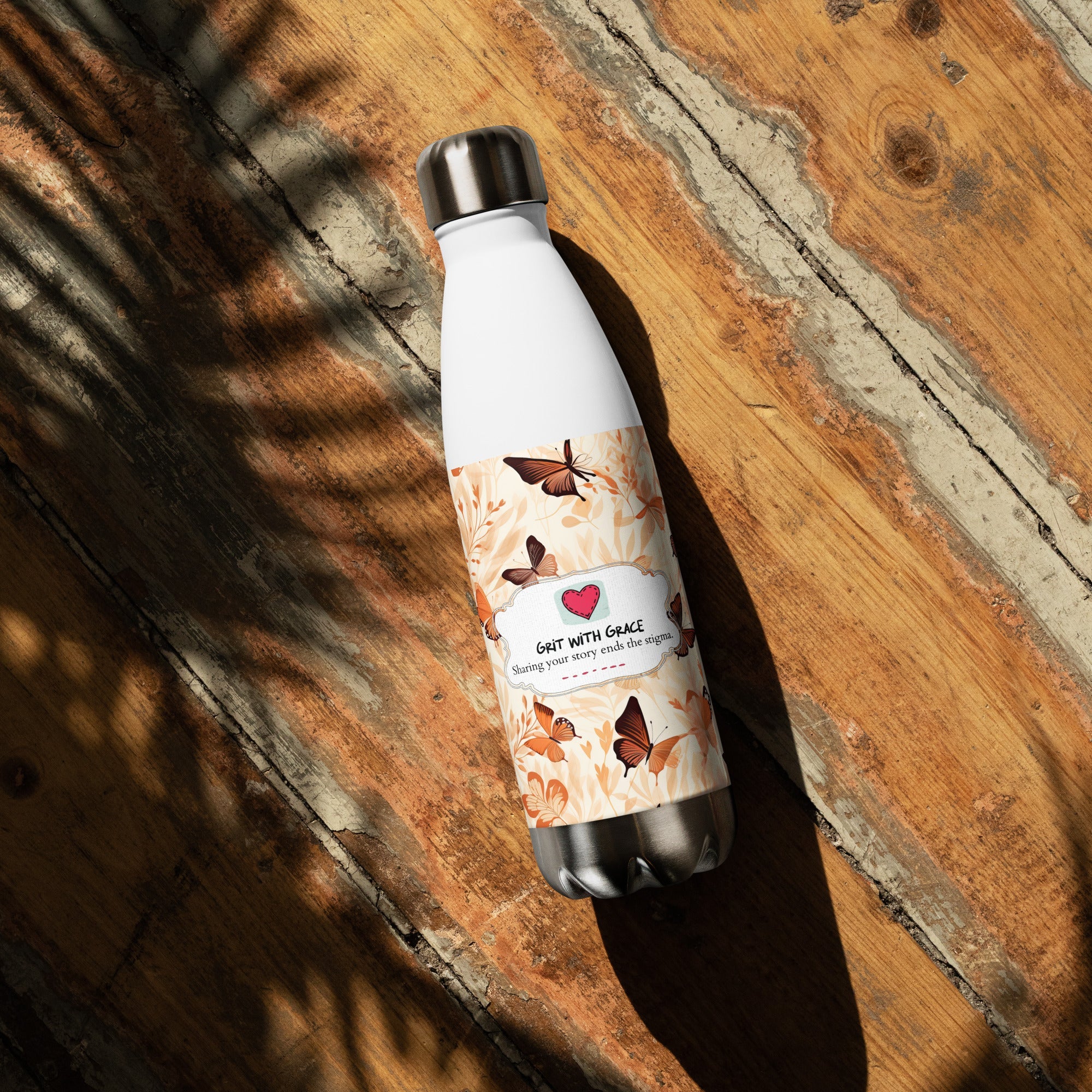 Butterfly Lover's Nature Inspired Steel Water Bottles
