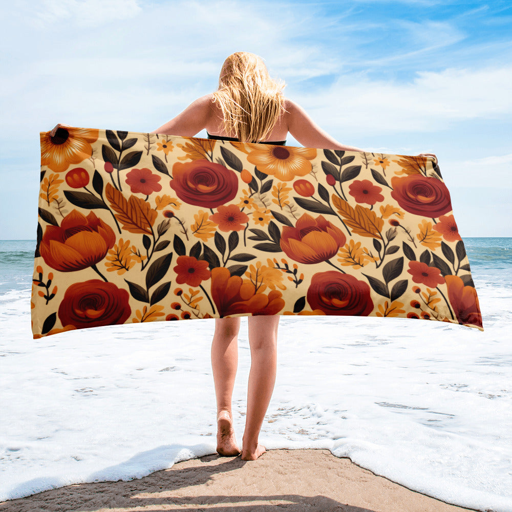 Floral Lover's Blossoming Bath Towel
