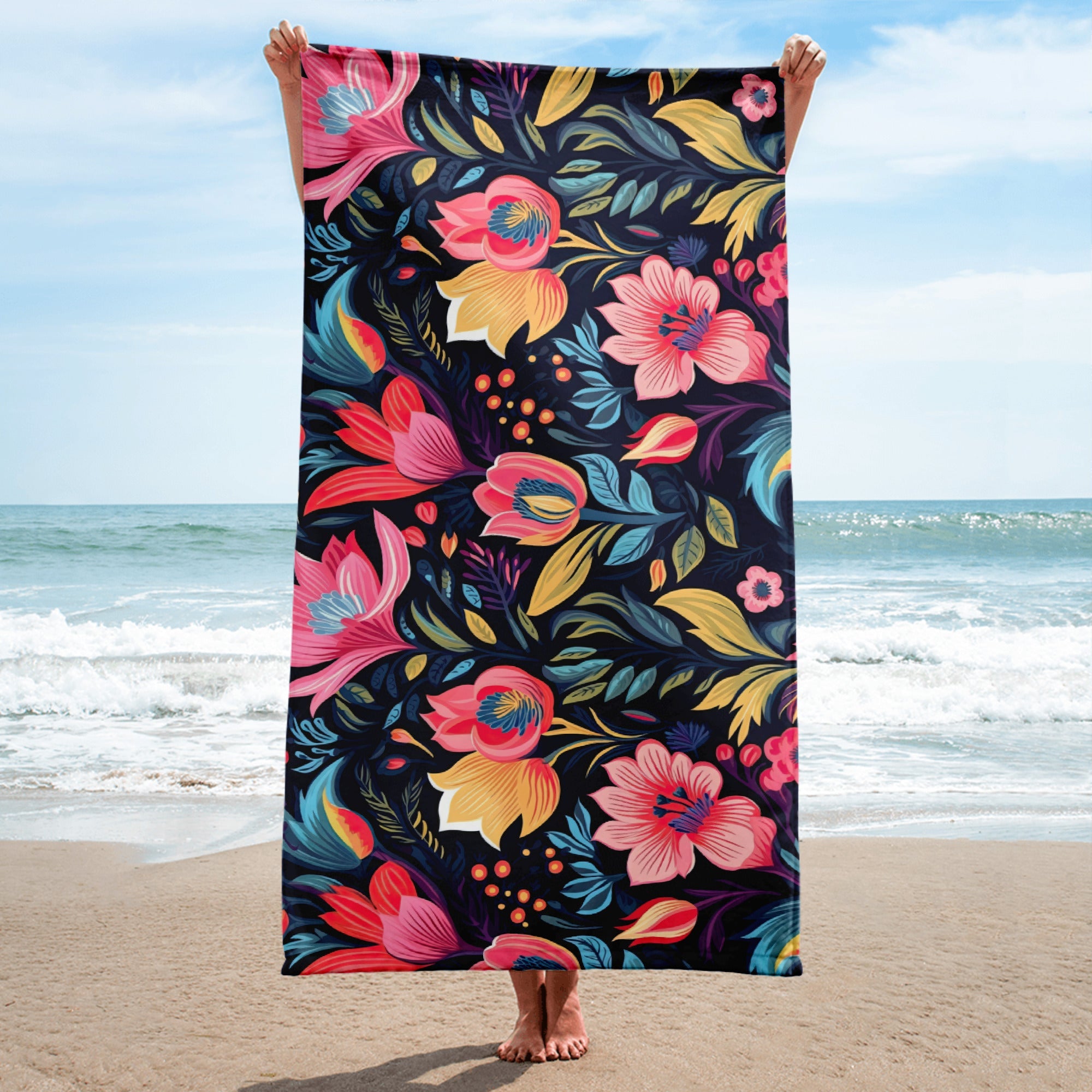 Floral Lover's Blossoming Bath Towel