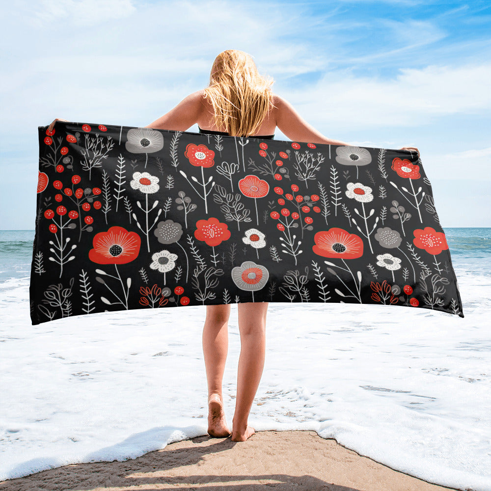 Floral Lover's Blossoming Bath Towel