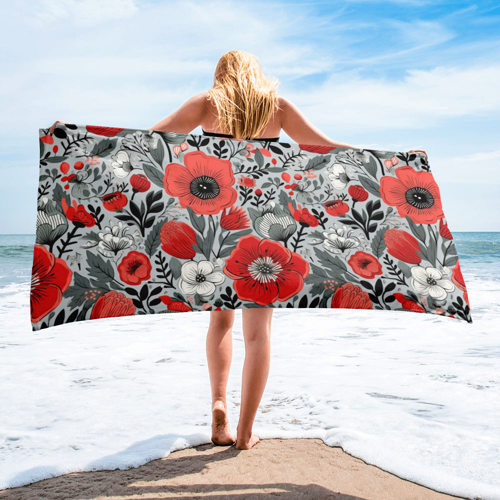 Floral Lover's Blossoming Bath Towel