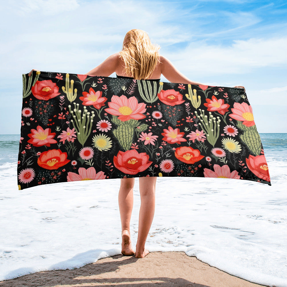 Floral Lover's Blossoming Bath Towel
