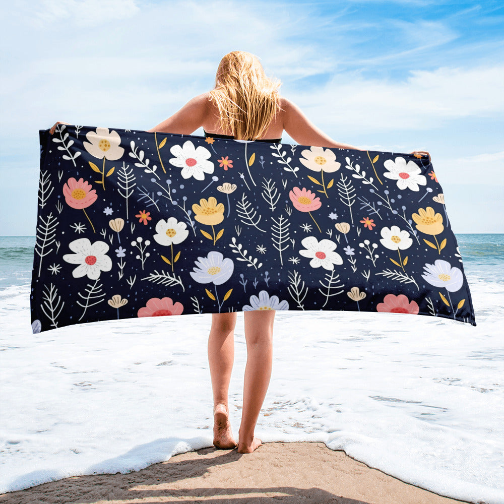 Floral Lover's Blossoming Bath Towel