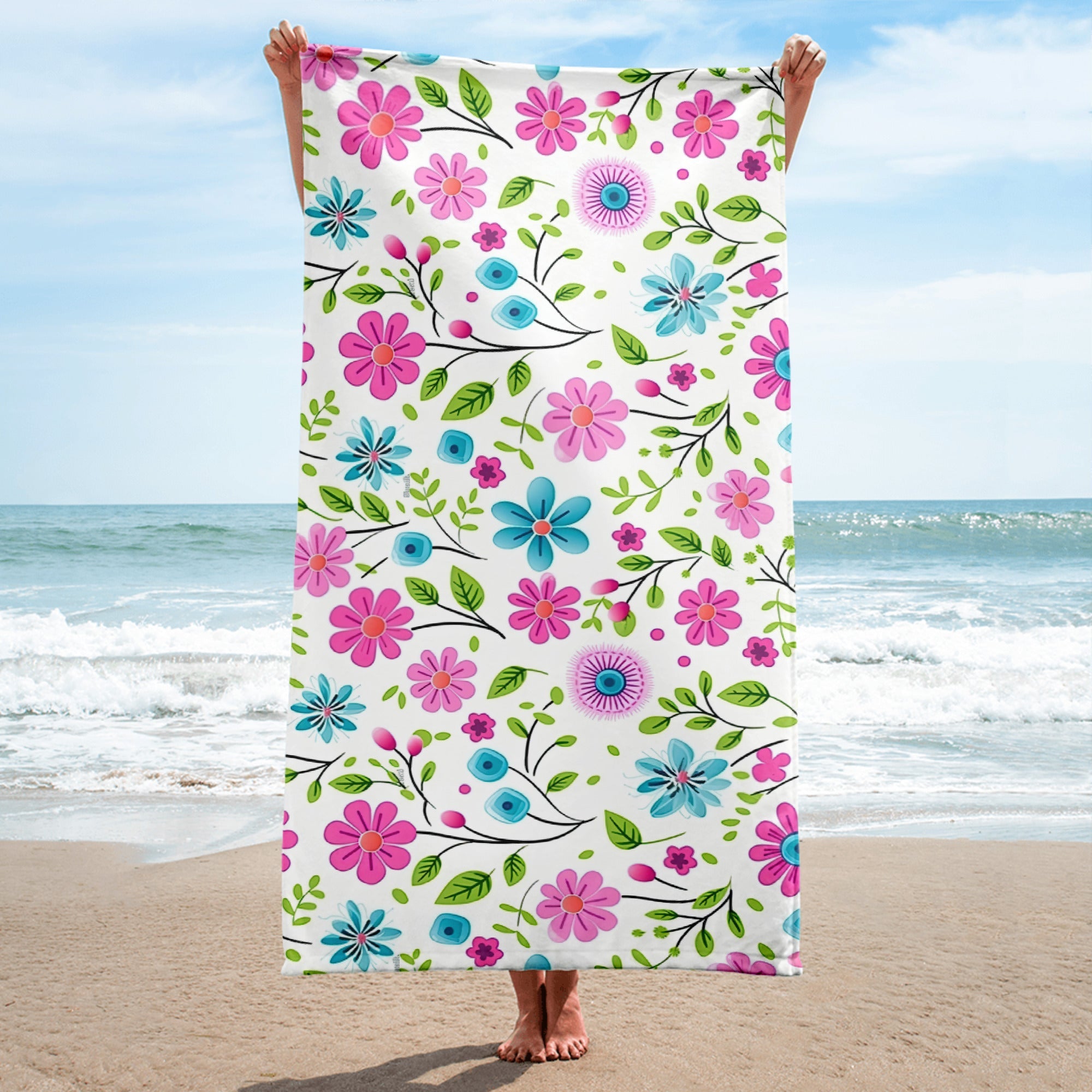 Floral Lover's Blossoming Bath Towel