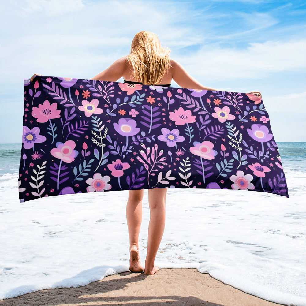 Floral Lover's Blossoming Bath Towel