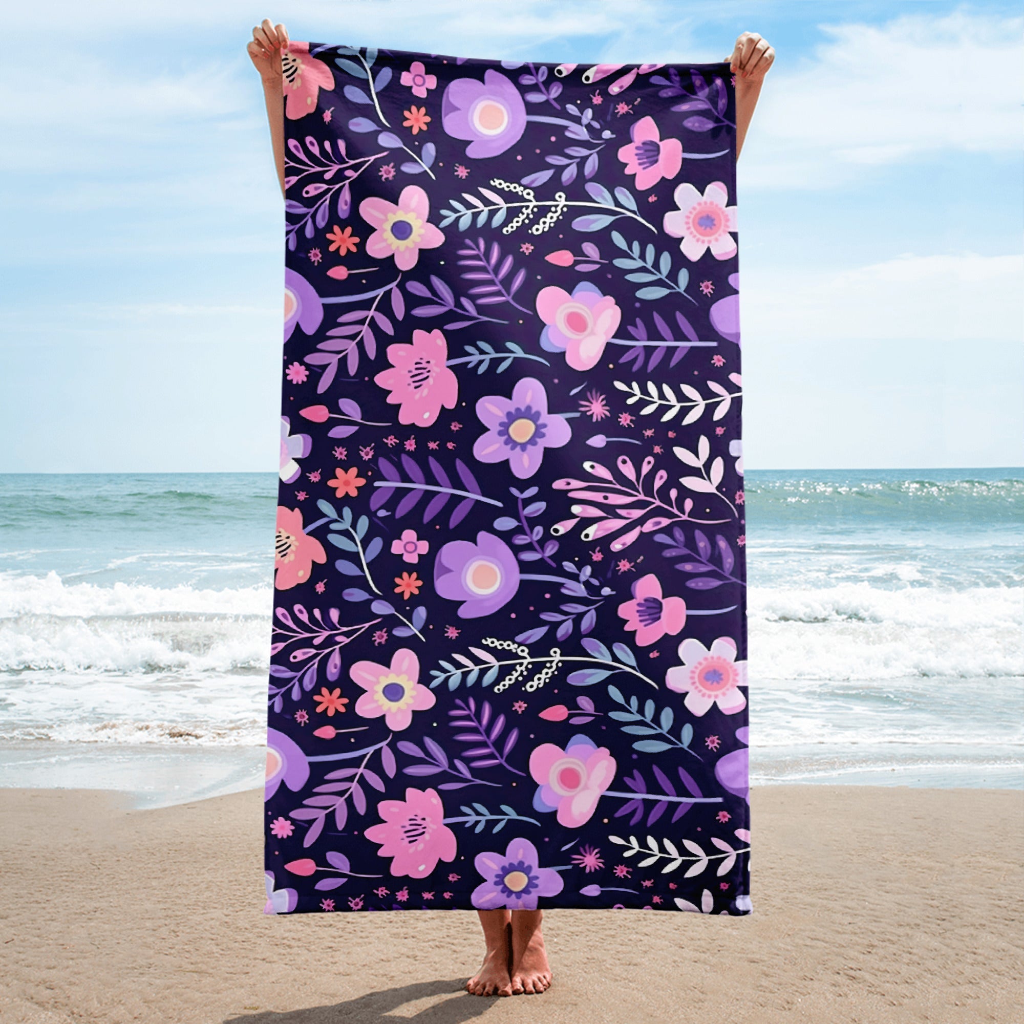 Floral Lover's Blossoming Bath Towel