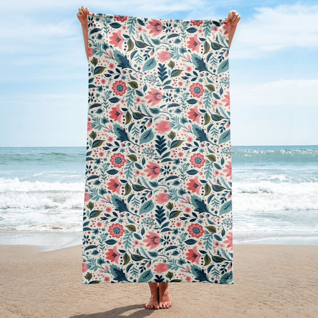 Floral Lover's Blossoming Bath Towel