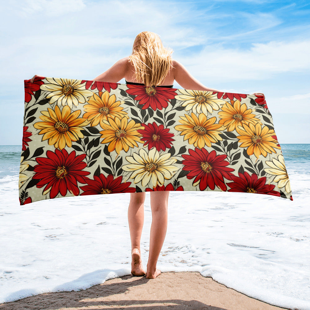 Floral Lover's Blossoming Bath Towel