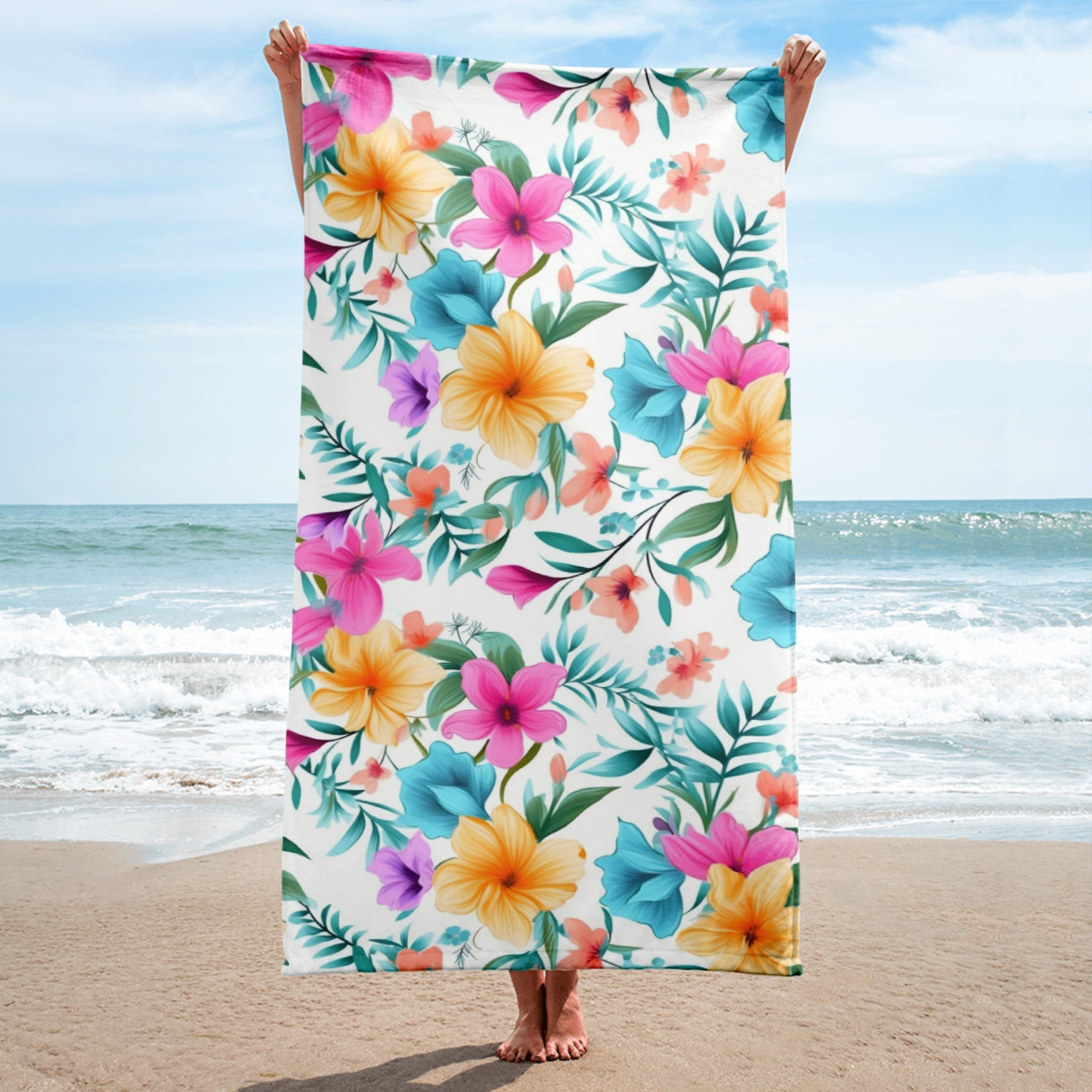 Floral Lover's Blossoming Bath Towel