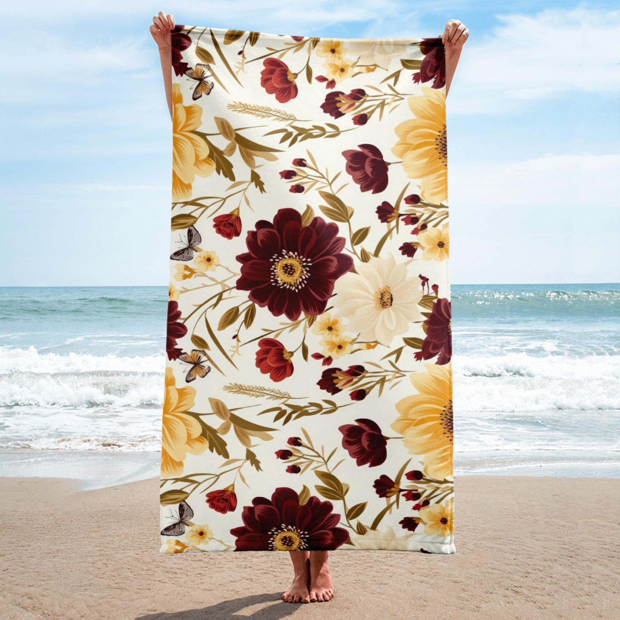 Floral Lover's Blossoming Bath Towel
