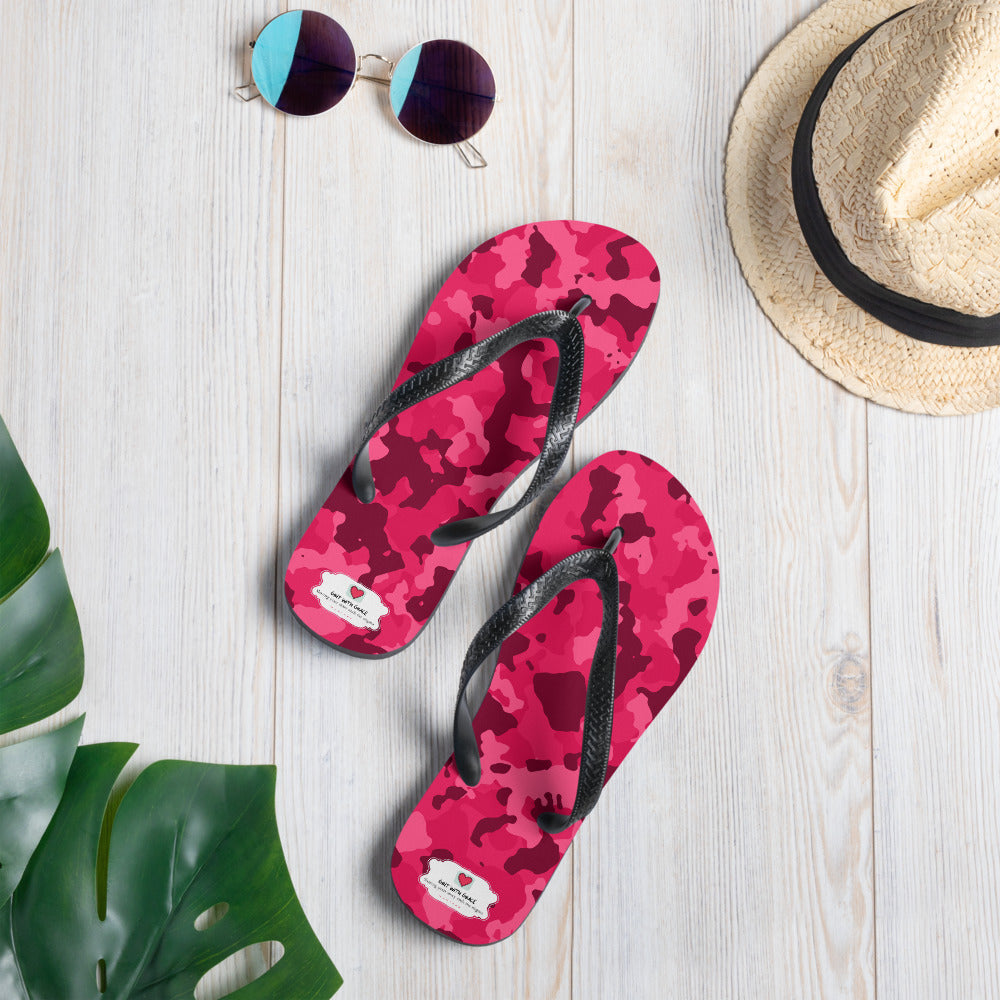 Army Enthusiast Camouflage Flip Flops