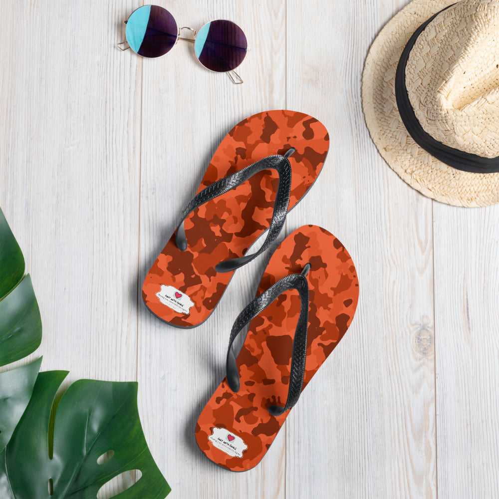 Army Enthusiast Camouflage Flip Flops