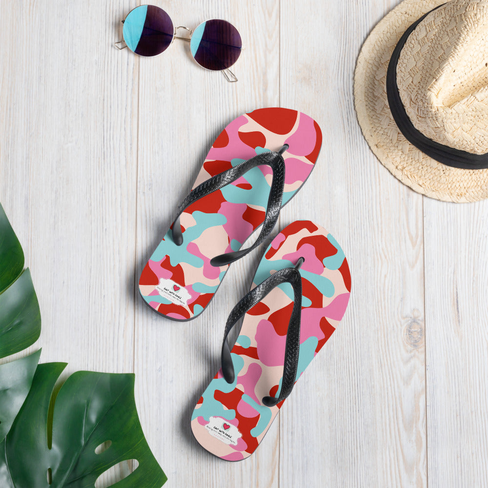 Army Enthusiast Camouflage Flip Flops