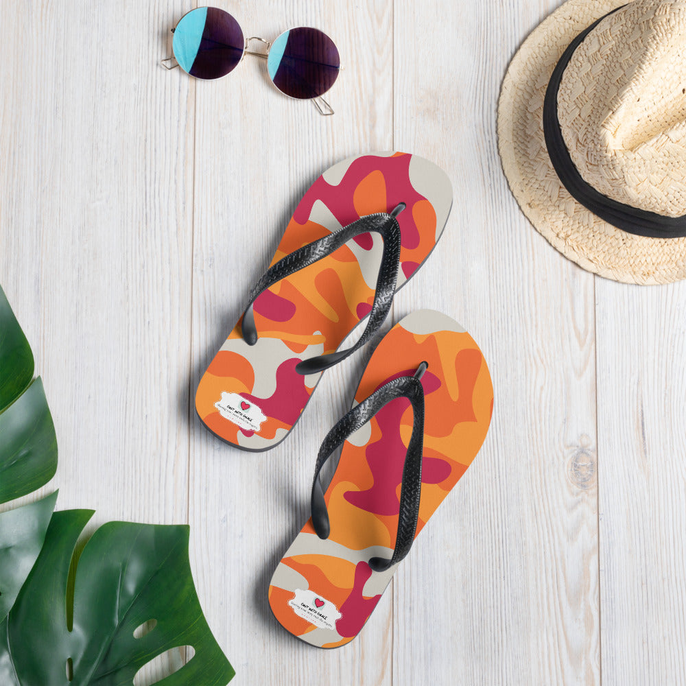 Army Enthusiast Camouflage Flip Flops
