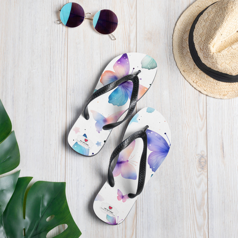 Butterfly Lover's Comfortable Yet Stylish Beach Flip Flops