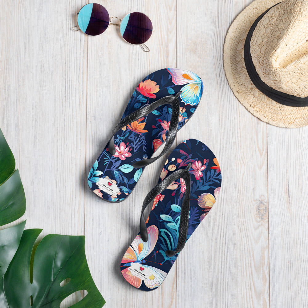 Butterfly Lover's Comfortable Yet Stylish Beach Flip Flops
