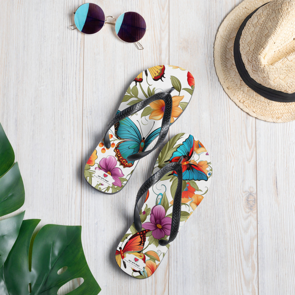 Butterfly Lover's Comfortable Yet Stylish Beach Flip Flops