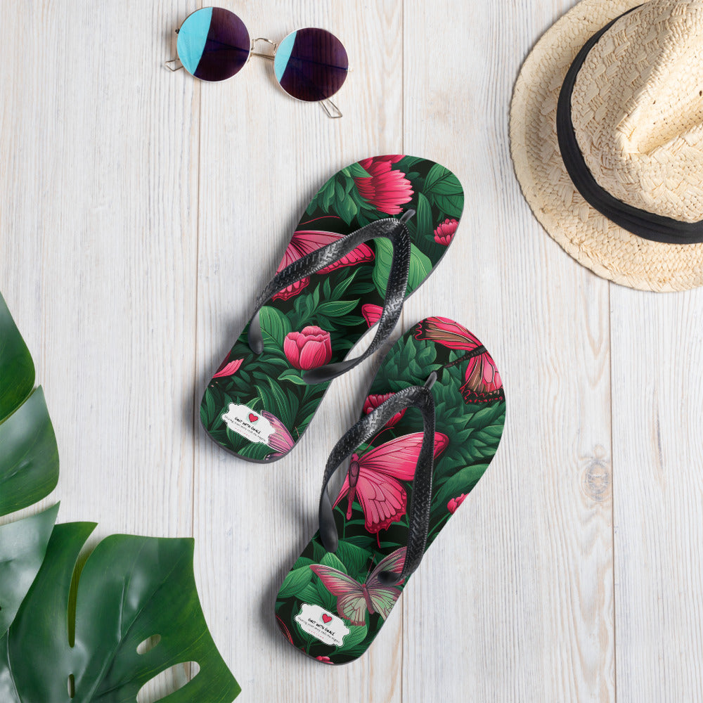 Butterfly Lover's Comfortable Yet Stylish Beach Flip Flops