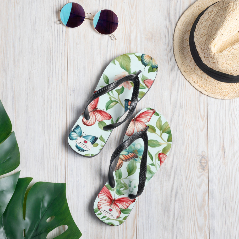 Butterfly Lover's Comfortable Yet Stylish Beach Flip Flops