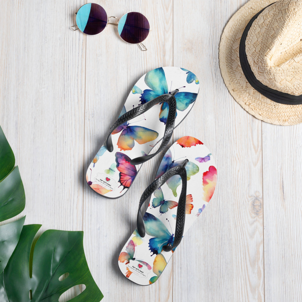 Butterfly Lover's Comfortable Yet Stylish Beach Flip Flops