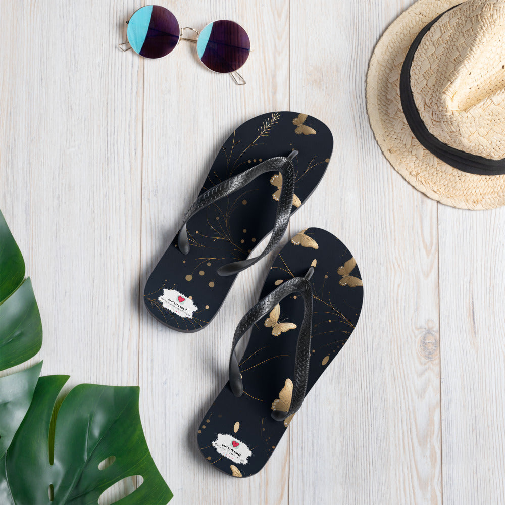 Butterfly Lover's Comfortable Yet Stylish Beach Flip Flops