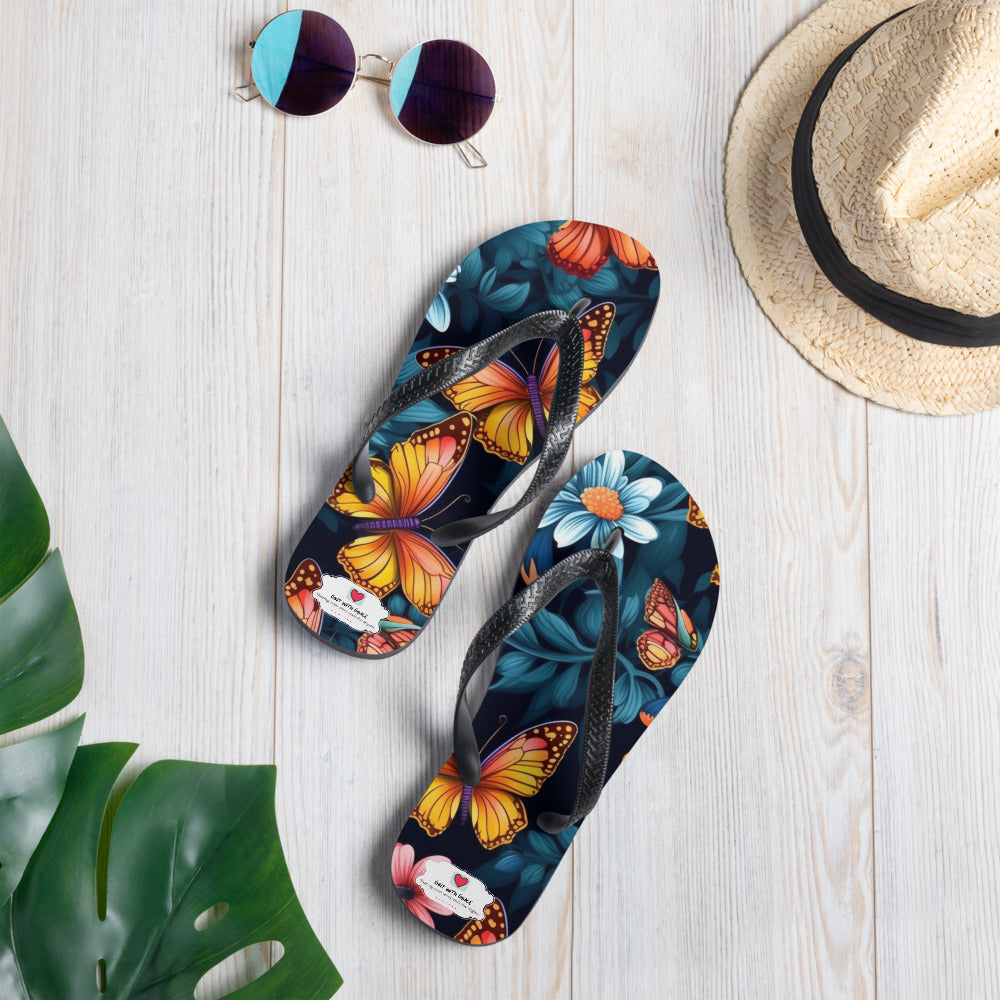 Butterfly Lover's Comfortable Yet Stylish Beach Flip Flops