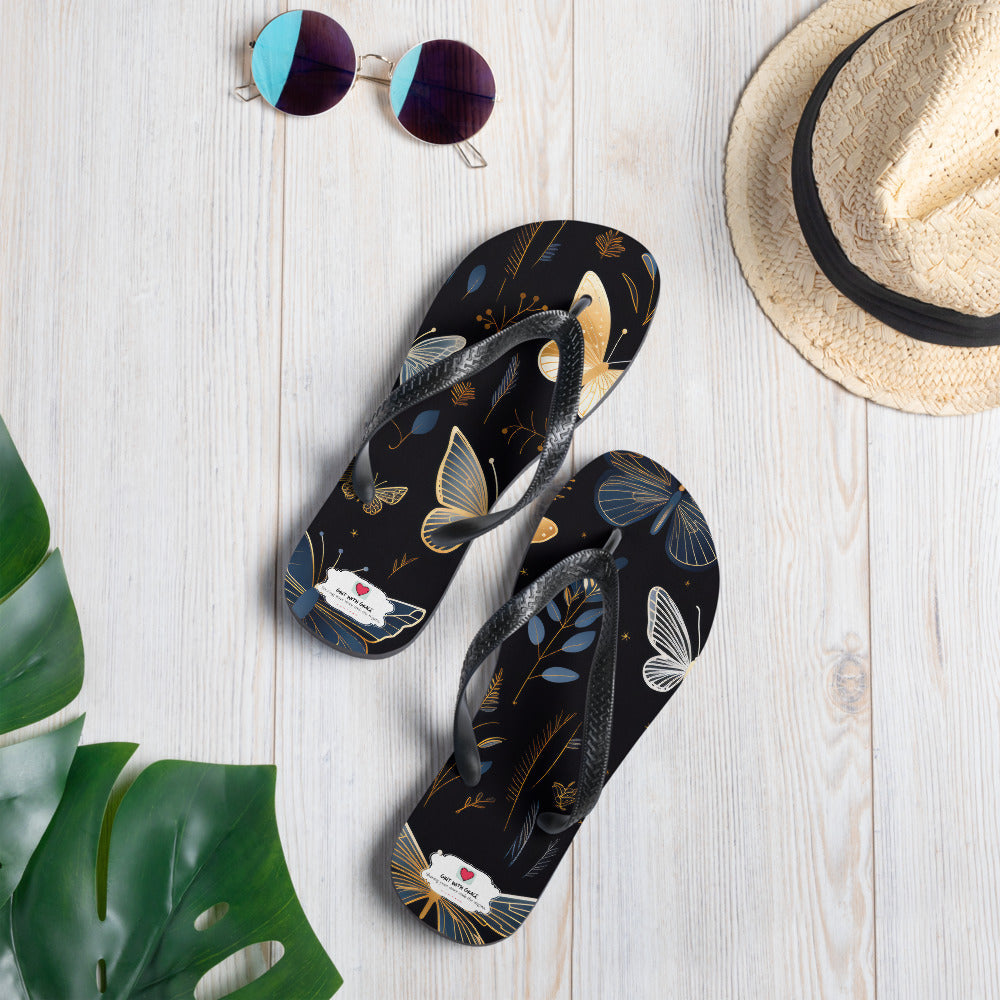 Butterfly Lover's Comfortable Yet Stylish Beach Flip Flops