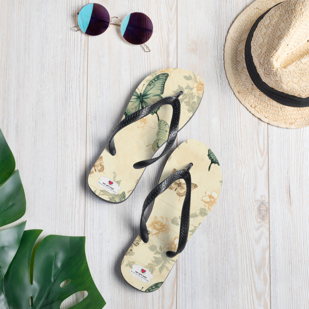 Butterfly Lover's Comfortable Yet Stylish Beach Flip Flops